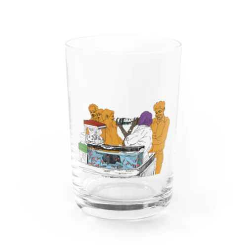 Goldfish Seller Water Glass