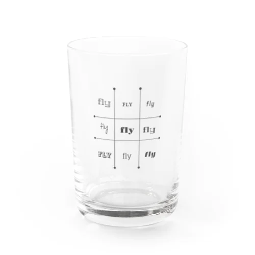 fly#birdlover Water Glass