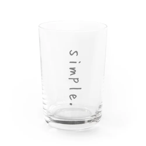 simple. Water Glass