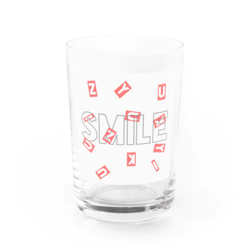 YUZUKIsmileデザイン(pink) Water Glass