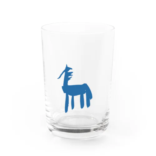 馬 uma-blue design Water Glass