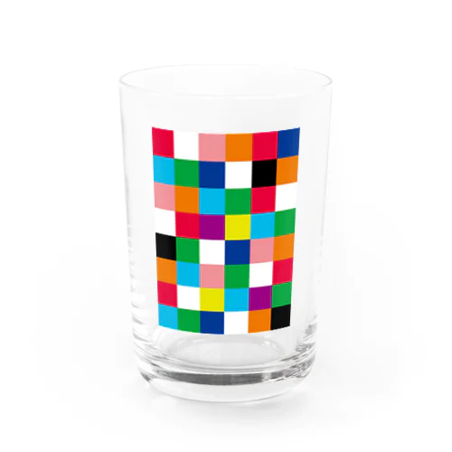 Crazy チェッカーフラッグ Water Glass