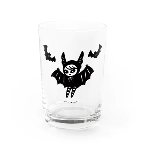 Bat Girl Water Glass