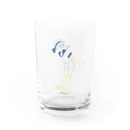 夏のセーラー服ボーイ Water Glass