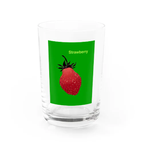 strawberry Water Glass