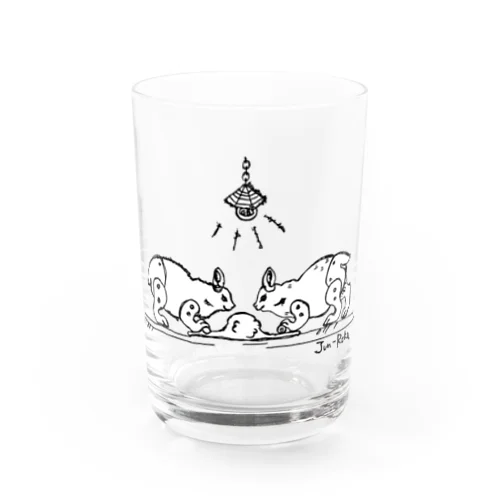 クッキーこねアマミノクロウサギ Water Glass