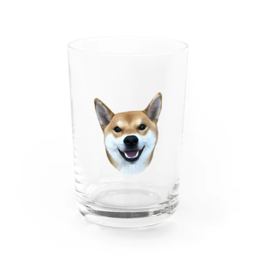 柴犬 かんたろう(油絵) Water Glass