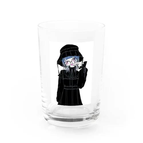 青いお嬢さま Water Glass