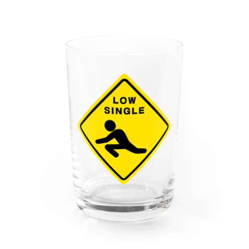 LOW SINGLE LOGO Water Glass