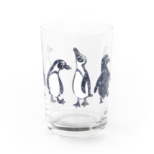 penguin  dance Water Glass