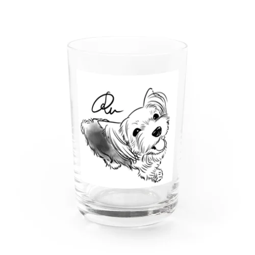 ヨークシャーテリアのルーさん Water Glass