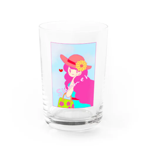 夏の女の子 Water Glass