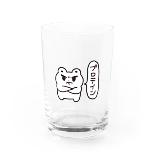 脳筋くま Water Glass