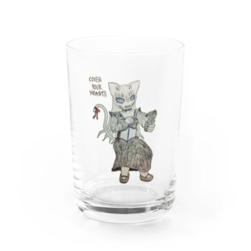 心臓を守るるにゃん Water Glass