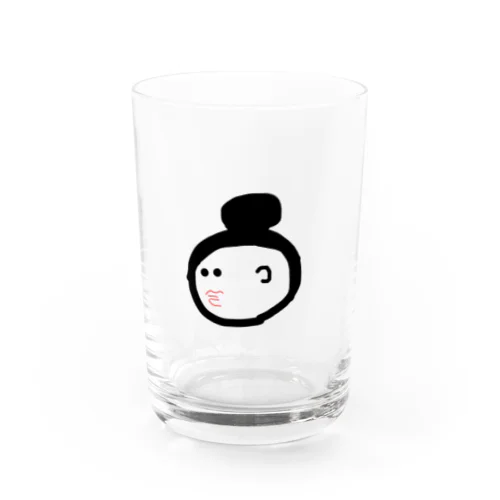 お団子頭の人 Water Glass