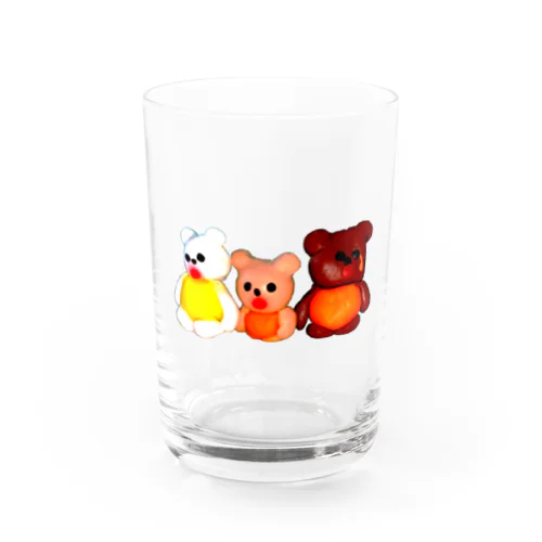 おともだち　くまさんびき Water Glass