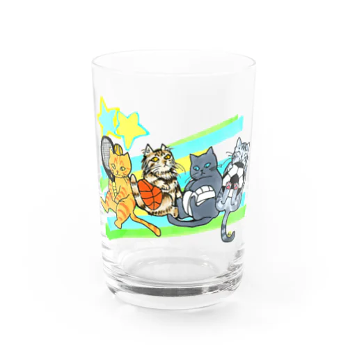 ネコリンピック✨球技 Water Glass