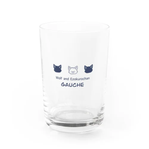 オオカミとエゾクロちゃんグラス ゴーシュ Water Glass