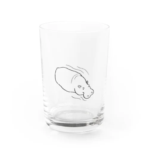 カバさん（スイスイ） Water Glass