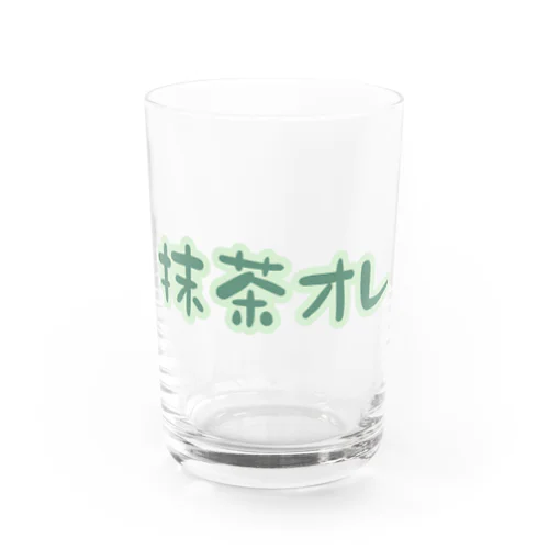 抹茶オレ Water Glass