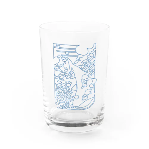 ひとふでの海（ノーマル） Water Glass