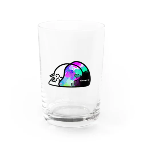 虚無にゃん。「I can't get up」 Water Glass