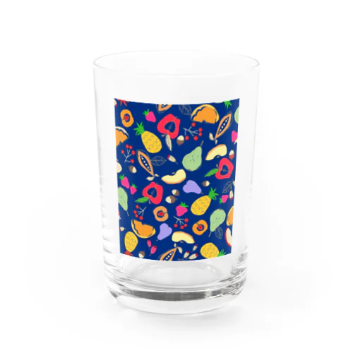 "fruite"blue Water Glass