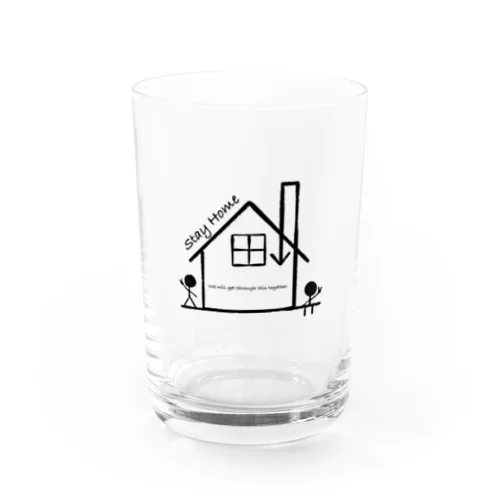 ステイホーム みんなで乗り越えよう！ Water Glass