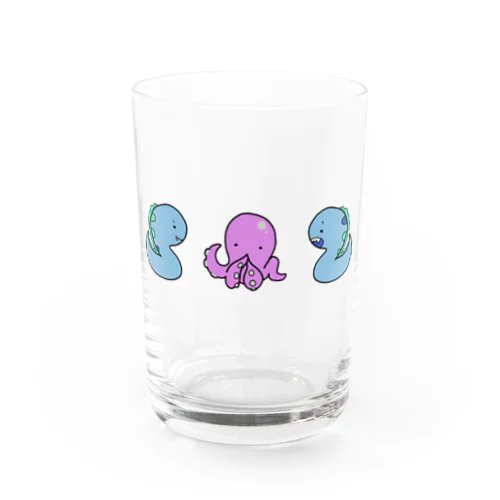 タコとウツボ Water Glass