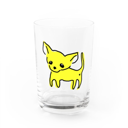 ゆるチワワ（イエロー） Water Glass