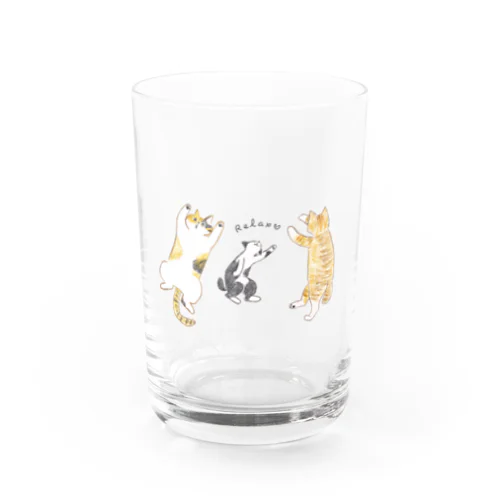 リラックスCATS. Water Glass