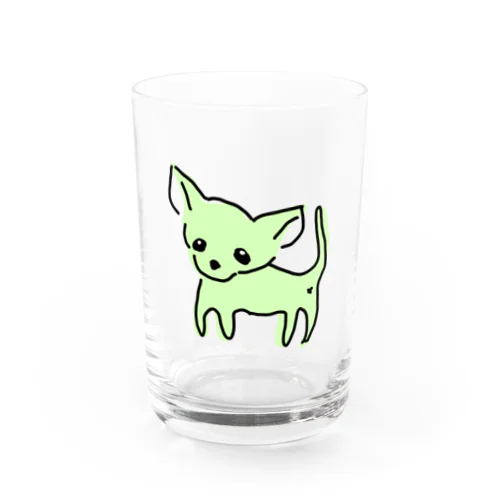 ゆるチワワ（グリーン） グラス