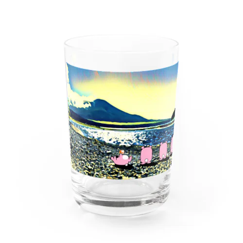 たむたん in 山中湖 Water Glass