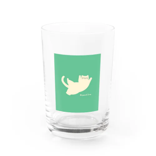 にゃん体動物　グリーン Water Glass