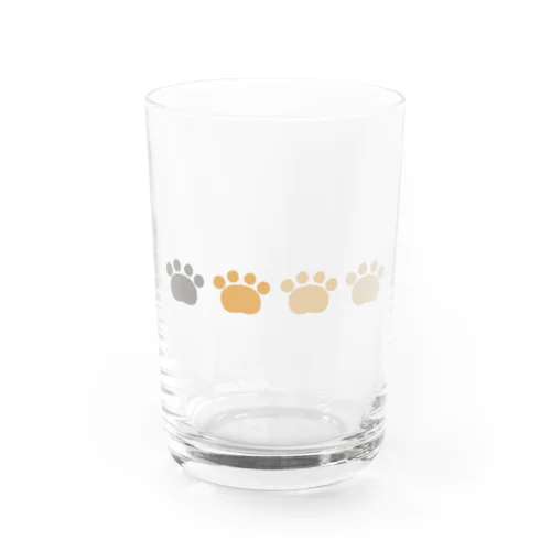 のぞき見にゃんこの肉球 Water Glass