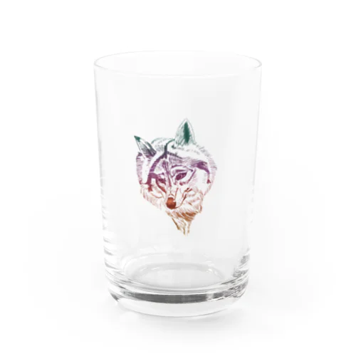 カラフル ウルフ Water Glass