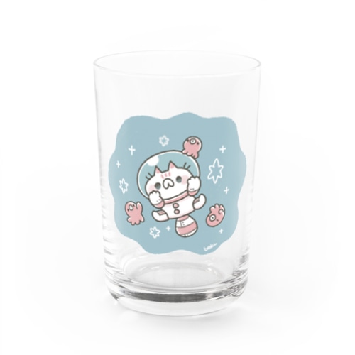 宇宙ねこ Water Glass