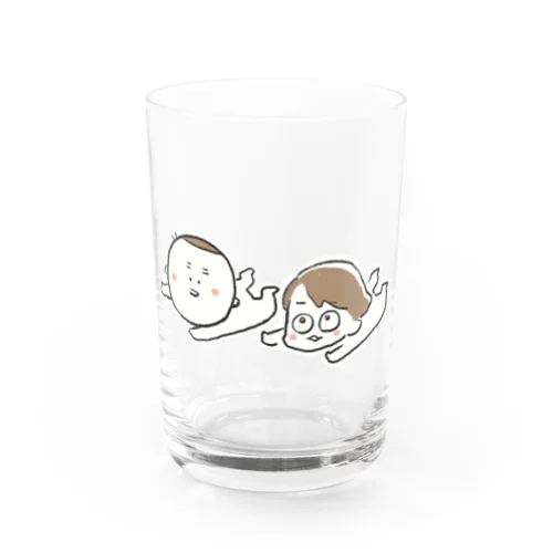 滑り込む夫と妻 Water Glass