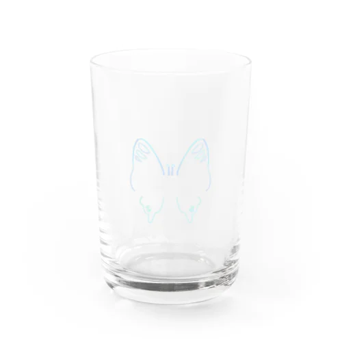 Blue butterfly 青蝶 Water Glass