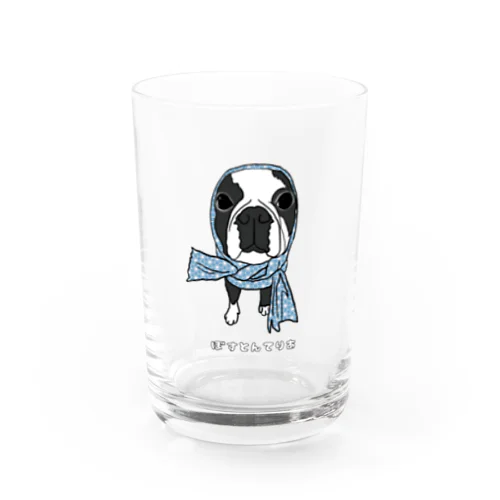 ほっかむり犬 Water Glass