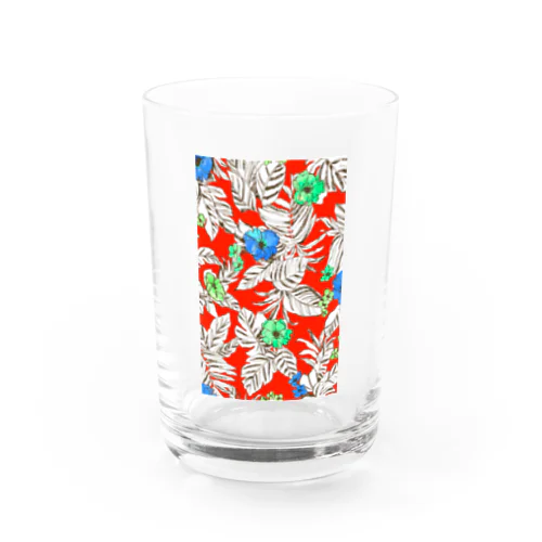 "aloha" red Water Glass