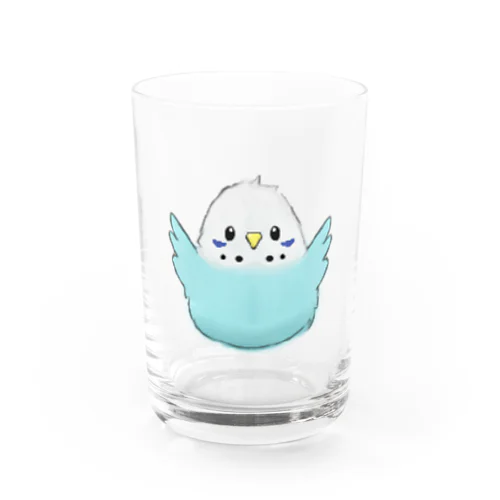 水色セキセイインコ Water Glass