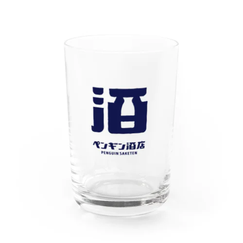 ペンギン酒ロゴブルー Water Glass