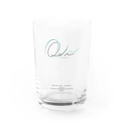 014: ONDA+. ロゴオリジナルグラス（ブルーカラー） Water Glass