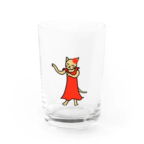 フラダンスキャット Water Glass