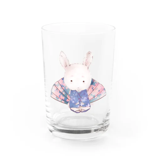 かわいいウサギ Water Glass