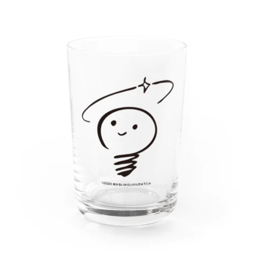 あかるいみらいけんきゅうじょのロゴ Water Glass