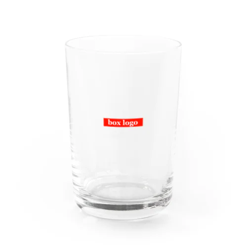 box logo Water Glass