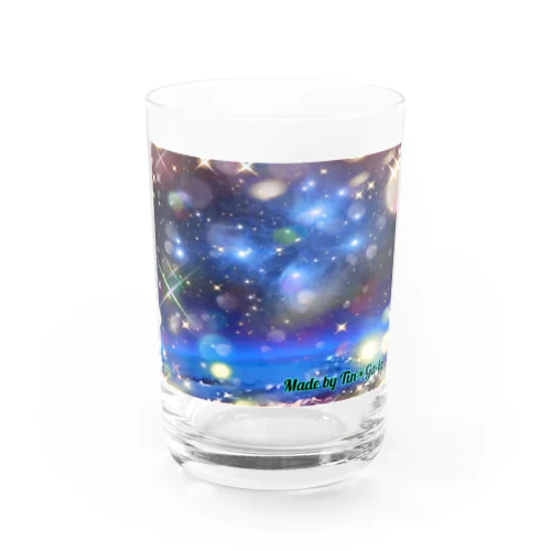 Pleiades floating on the horizon Water Glass
