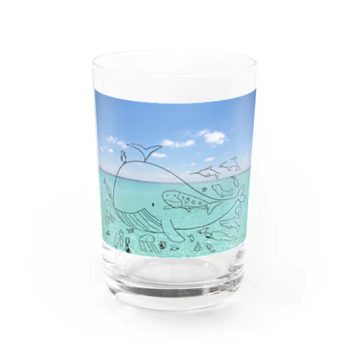 海のなかまたち(写真合成ver) Water Glass